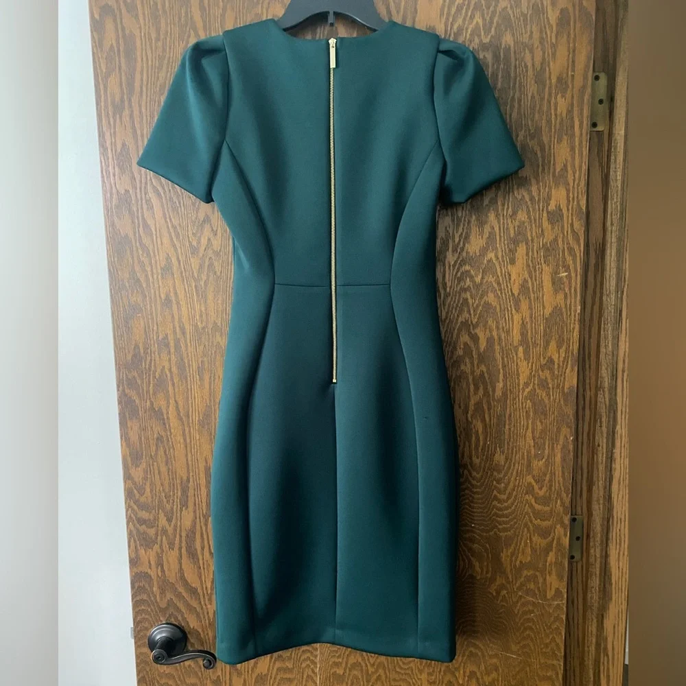 Calvin Klein Dark Green Midi Dress - Picture 4 of 10